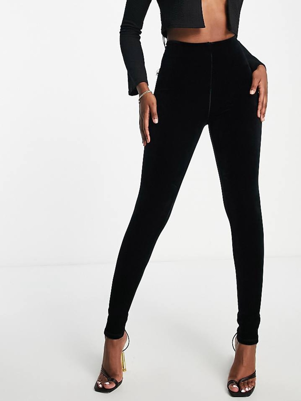 Commando Control Black Perfect Classic Velvet Leggings